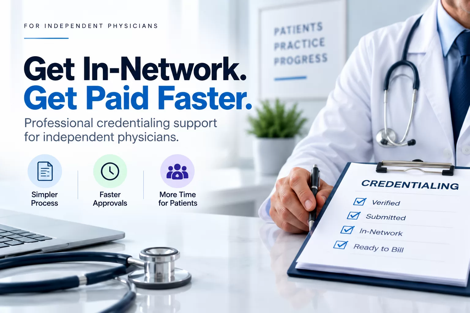 Insurance credentialing services for independent physicians