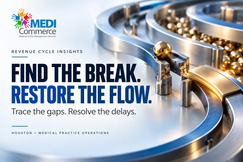 End-to-End Revenue Cycle Management in Houston: Where the Workflow Breaks Before Revenue Reaches Your Practice